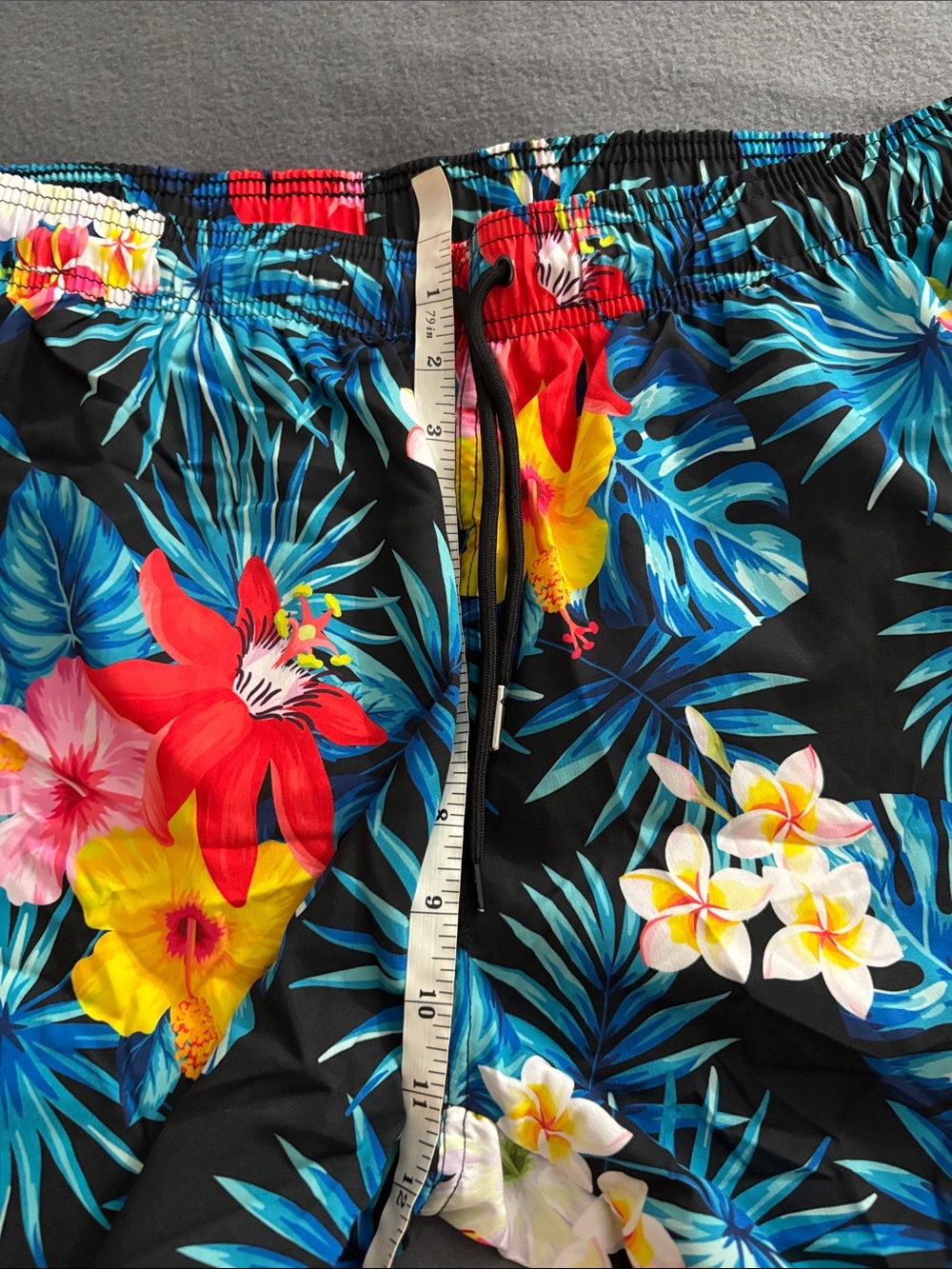 EUOW Tropical Hawaiian Shirt & Swim Trunks Set Floral Men’s XXL NWT - Picture 4 of 13